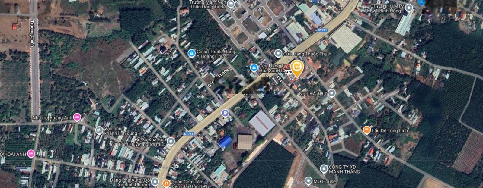 Bán kho, nhà xưởng tại đường Phú Riềng Đỏ, Tiến Hưng, Đồng Xoài, 52 tỷ, 1411.1 m2 giá tốt