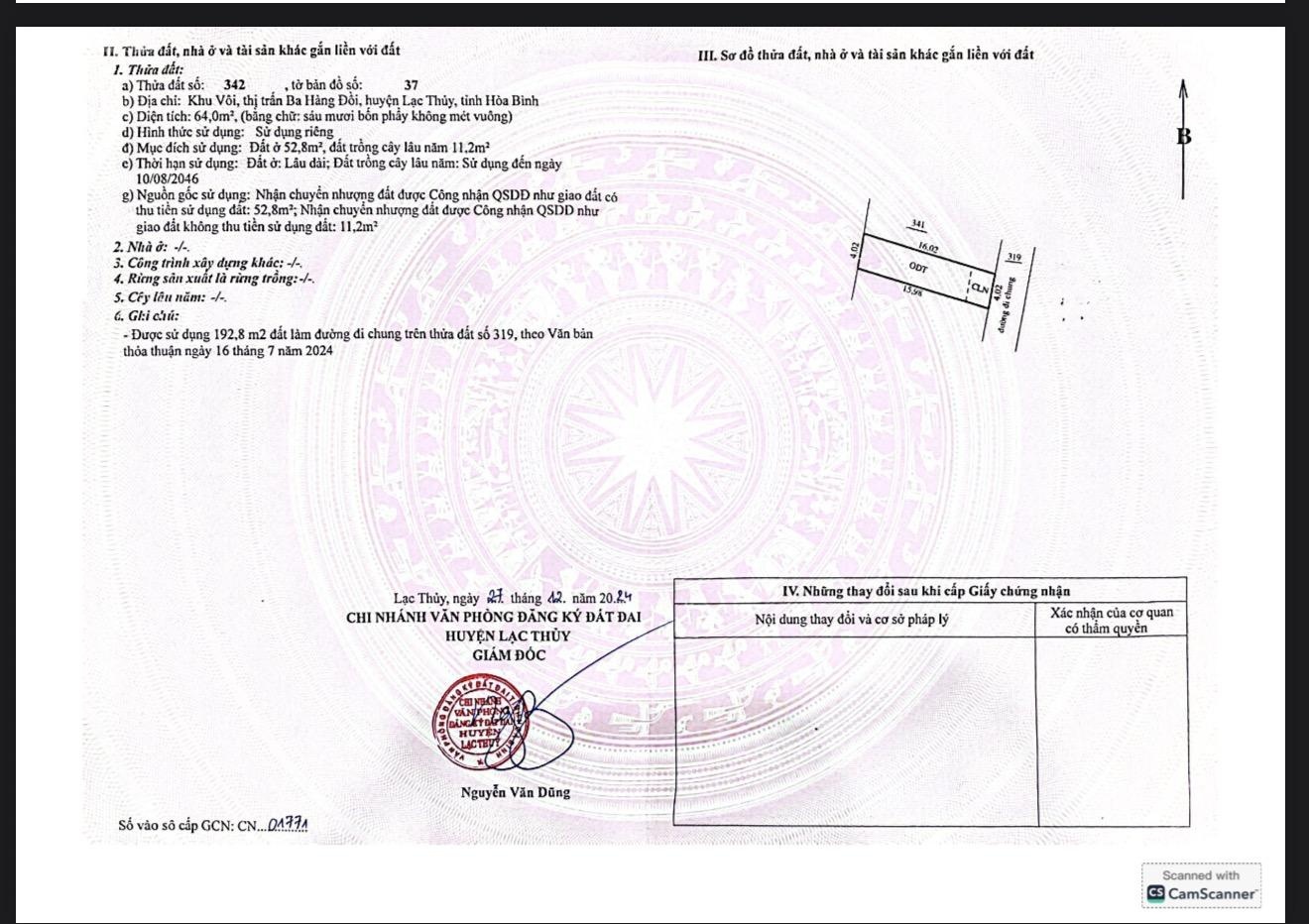 Chỉ hơn 500tr để sở hữu 65m2 ngay trung tâm thị trấn ba hàng đồi