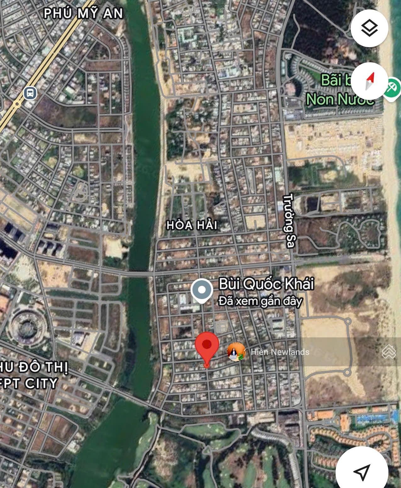 Bán đất mặt tiền đường Bùi Quốc Khái 100m chỉ 6,3 tỷ Giá Rẻ đường 10,5m Khu Biển Tân Trà Đà Nẵng