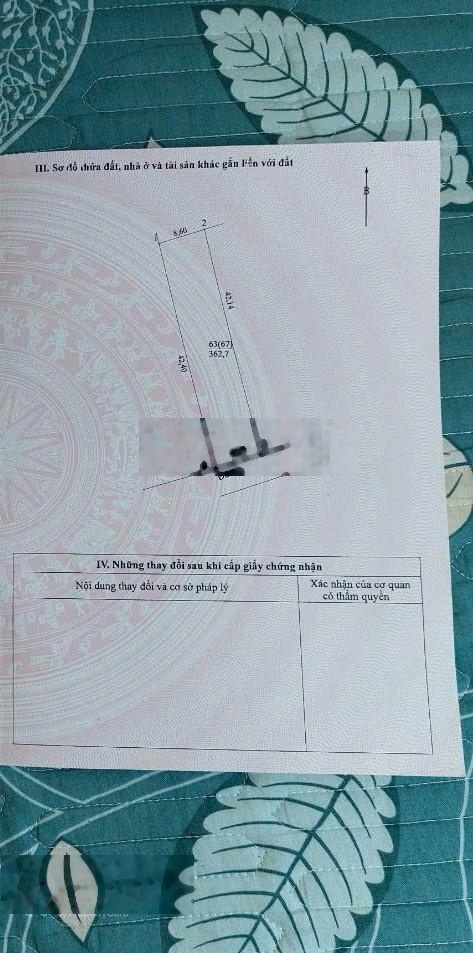 Chính chủ cần bán lô đất sẵn sổ, mặt tiền gần 9m. Giá thật 15.5tr/m2