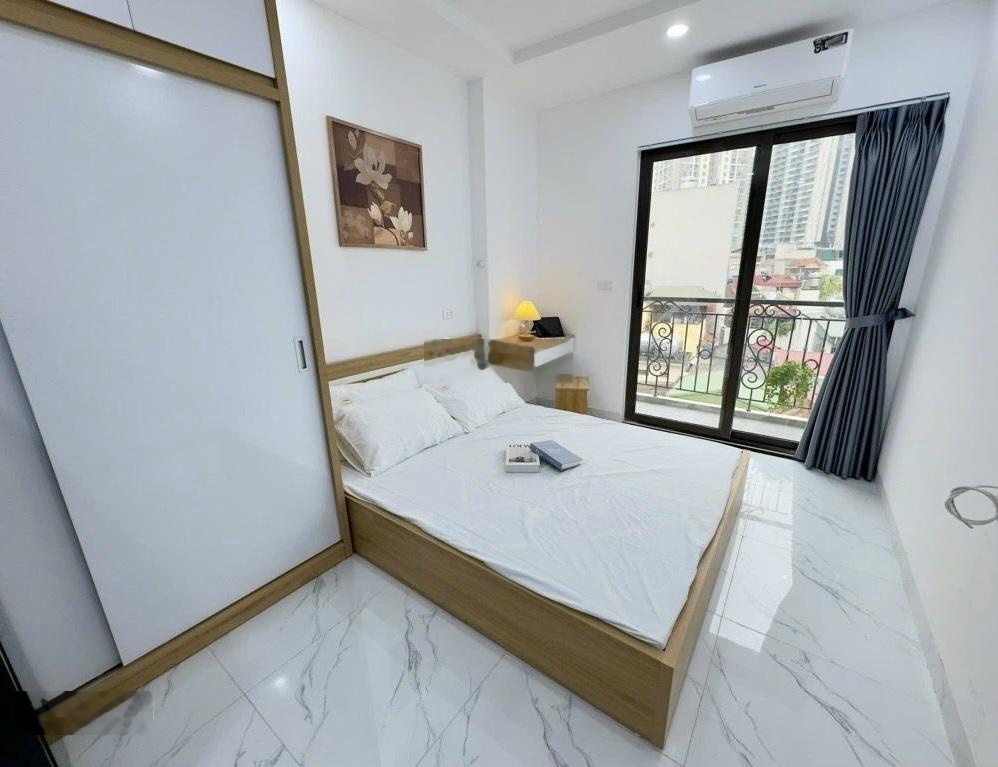 CHDV Mỹ Đình, 9 tầng, MT 5,8m, 31p kk full nội thất, 2 mặt ngõ, ngõ thông, thoáng.DT 180tr/T. 33 tỷ