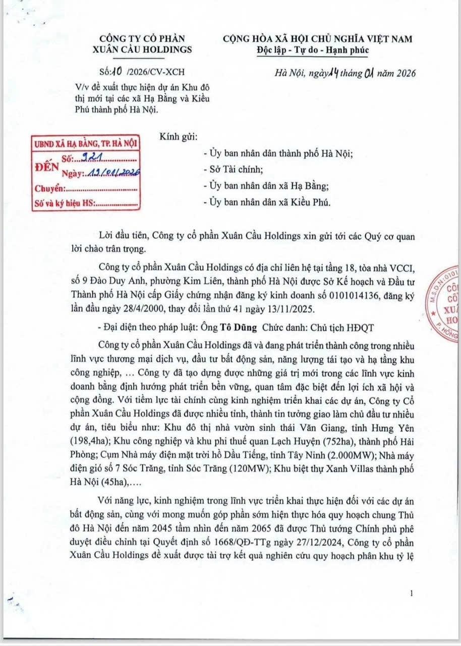 Đón sóng khu đô thị TOD 257hecta Đồng Trúc Hạ Bằng và khu CNC Hoà Lạc Mở Rộng chủ bán 100m full tho