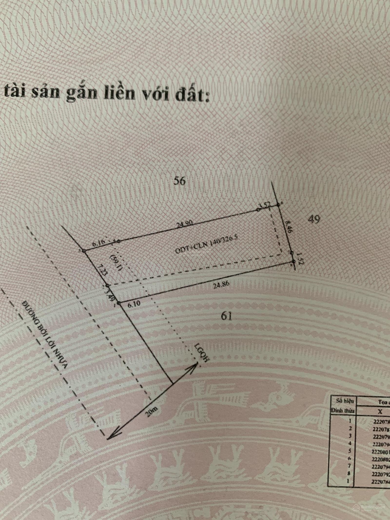Bán miếng đất hơn 10m tại trung tâm Trảng Bàng, Tây Ninh, giá bán: 10,5tỷ diện tích 326,5m2