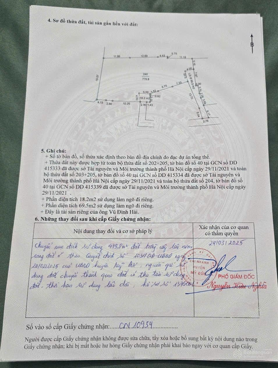 Chính chủ bán lô đất 779.8m2 full thổ cư sát với đường Tỉnh Lộ DT 76 sát hồ Quan Sơn - xã Hợp Tiến