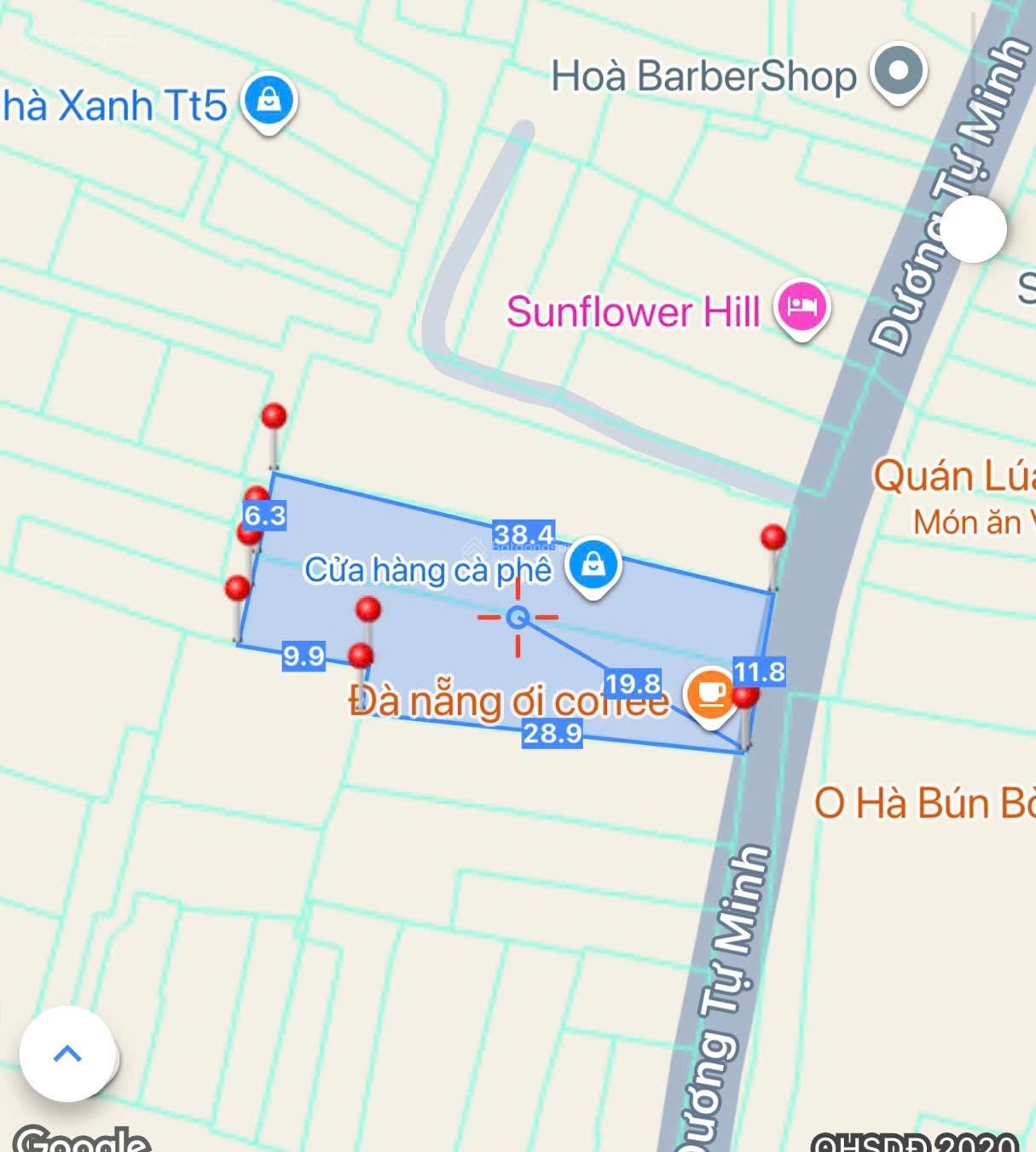 Đất kiệt Nguyễn Công Trứ nối dài Dương Tự Minh , kiệt to 6m - Diện tích 531m2 ngang 12m