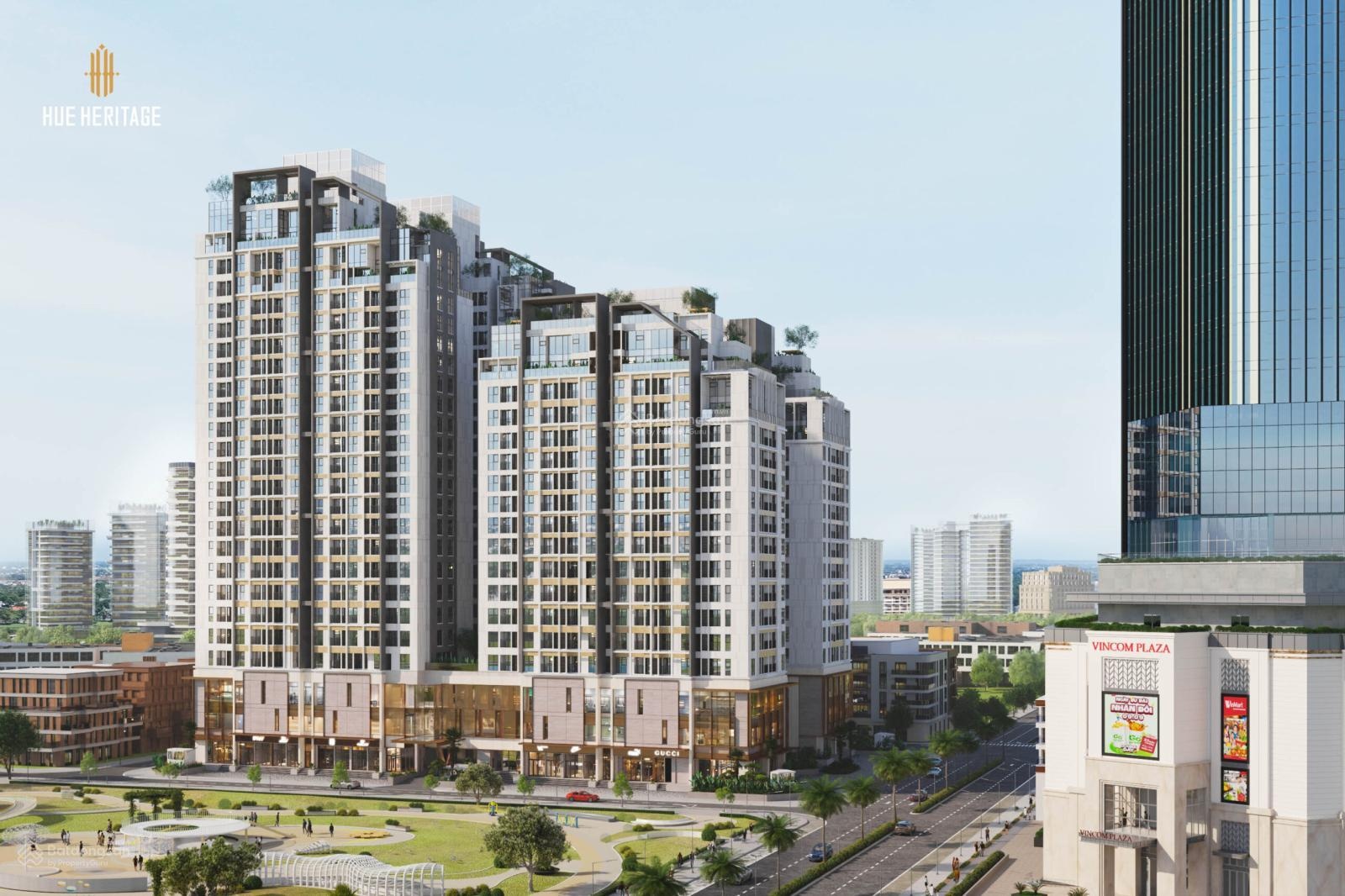 Hue Heritage căn góc 3PN tầng 10 - Không gian sống nâng cấp cho gia đình Huế