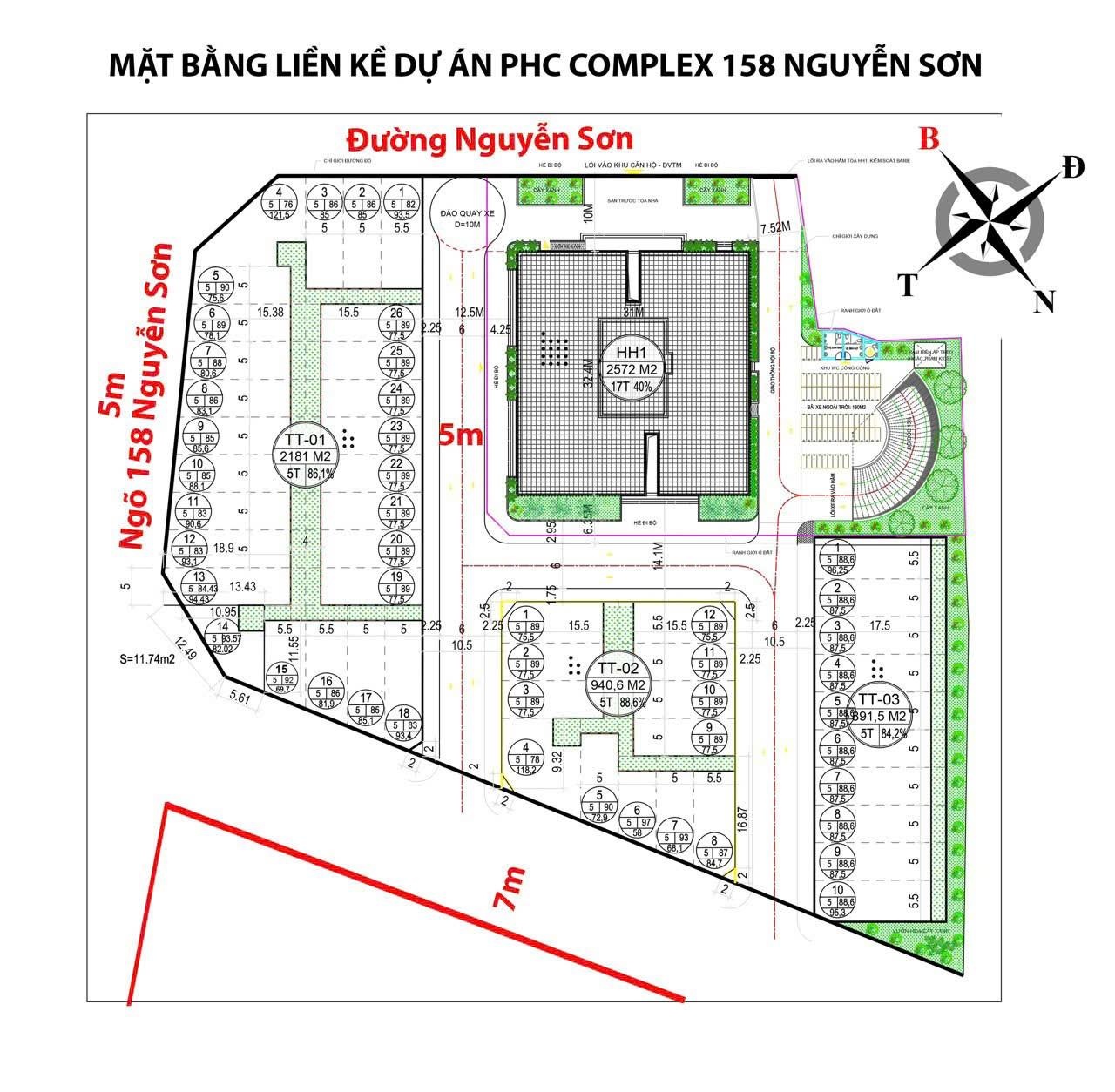 Bán biệt thự 4PN, 4WC, 87,5m2 tại PHC Complex 158 Nguyễn Sơn, giá ưu đãi, Long Biên, Hà Nội