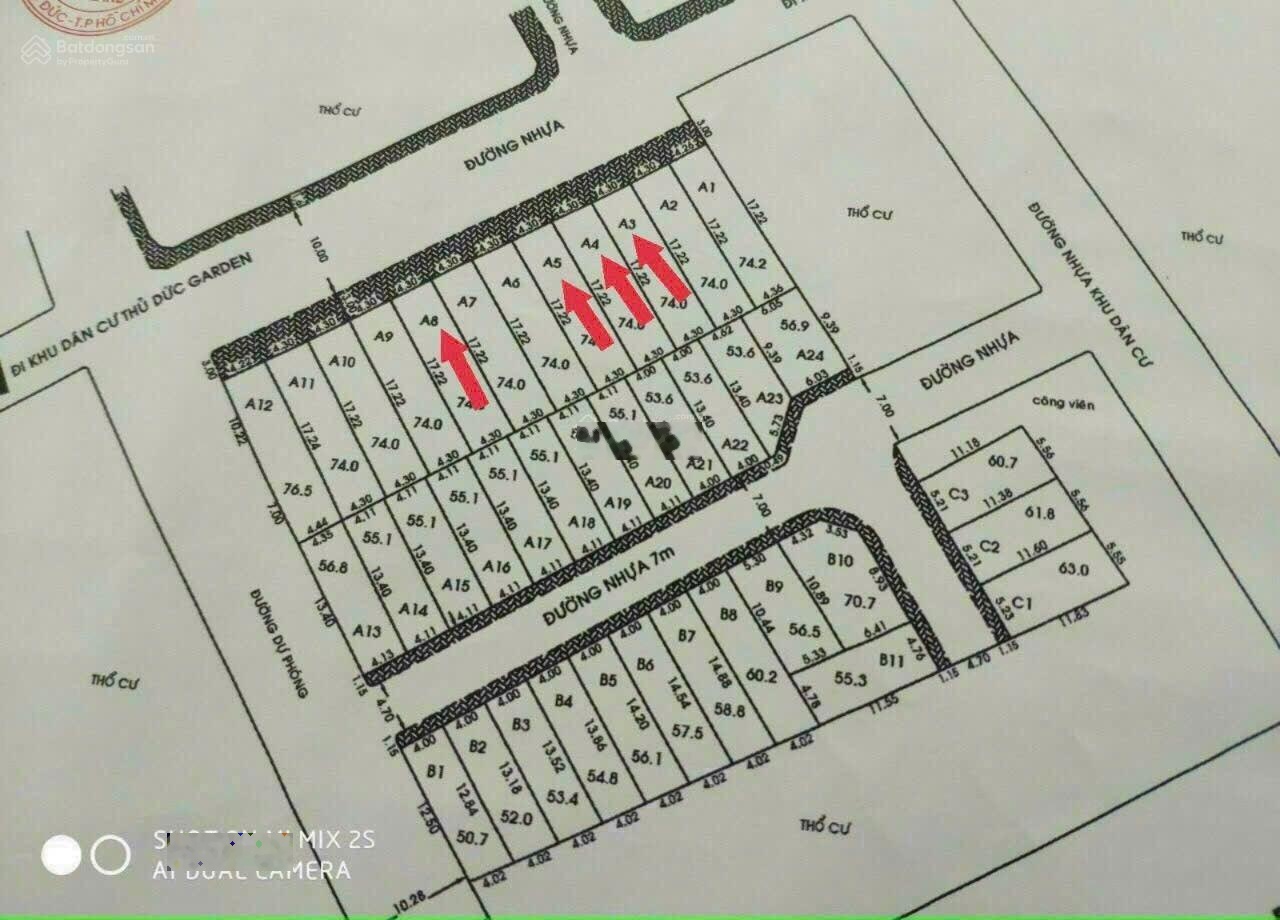 Bán đất khu phân lô Hẻm 351 Quốc Lộ 13 ngay Thế giới di động HBP, sát vạn phúc 7.6 tỷ Thương lượng