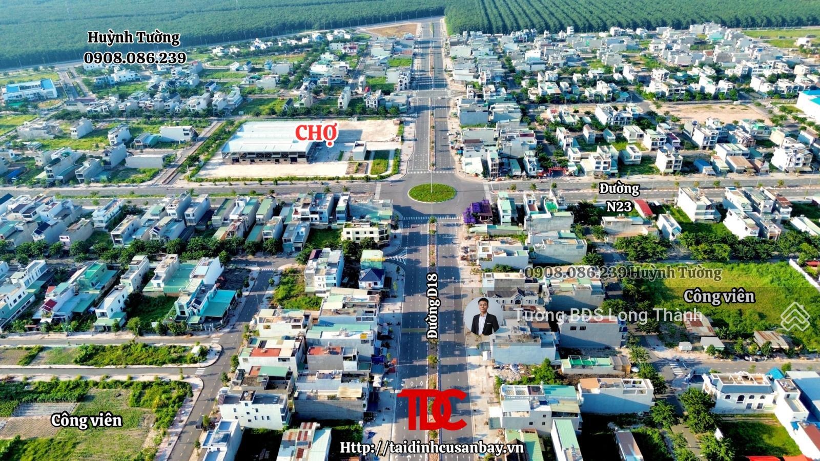 Cần bán 3 nền đất mặt tiền D18 rộng 48 mét giá ngộp trước tết