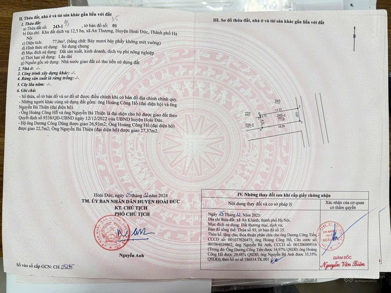 Bán lô góc 77m2 giá nào cũng bán. Đẹp miễn bàn tại khu dịch vụ 12,5ha xã An Thượng, An Khánh Hà Nội