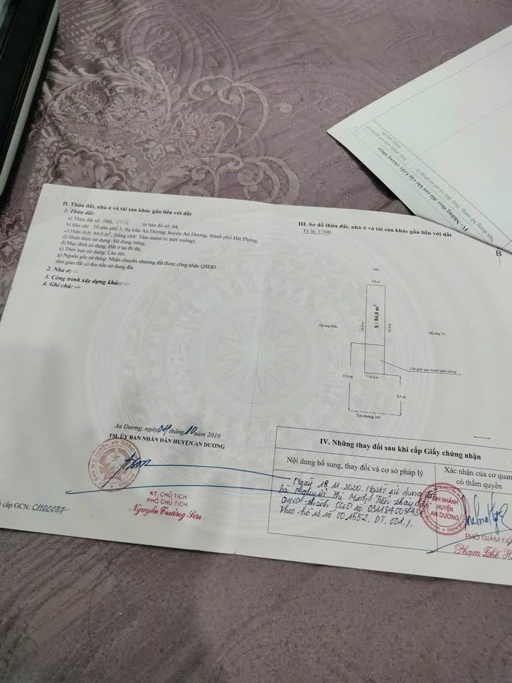 Bán đất mặt đường 208, An Dương, Hải Phòng, 80m2, giá 3.8 tỷ