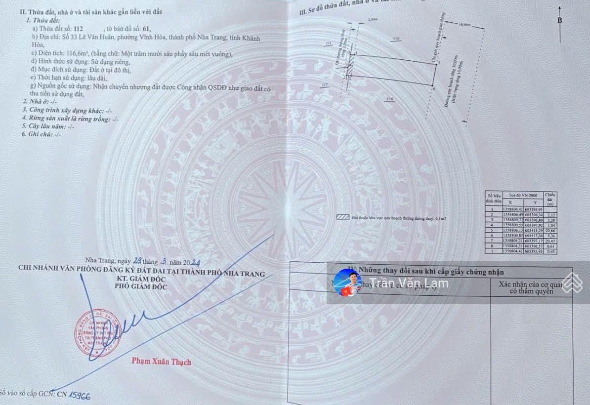 Duy nhất lô đất mặt đường nhựa sát bãi tắm biển giá chỉ 9,3 tỷ