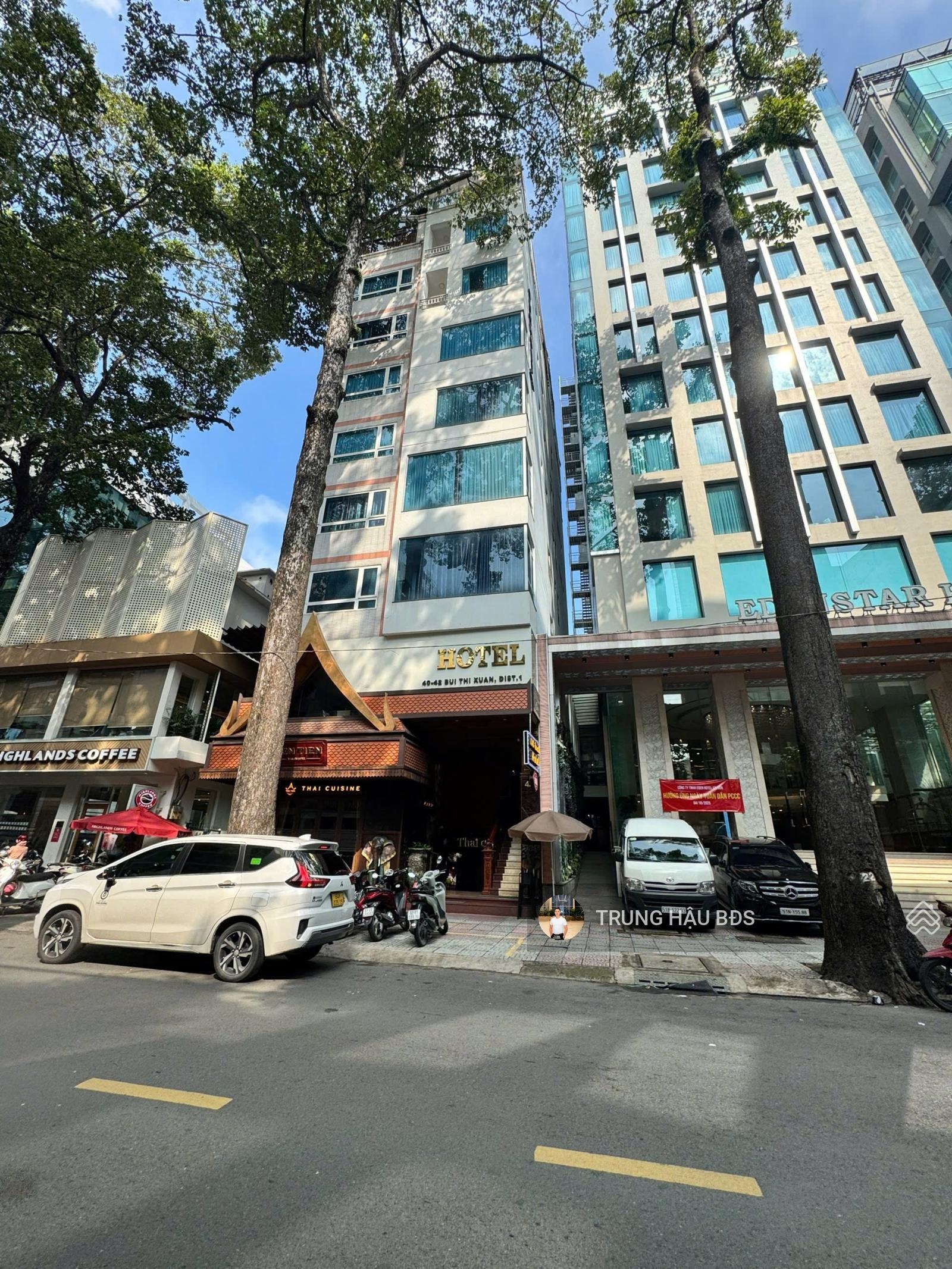 Bán khách sạn MT Bùi Thị Xuân Quận 1 - DT 9x20m - Hầm - 10 tầng - HĐT 600 triệu - Giá 200 tỷ