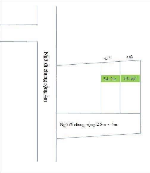 Bán đất tại Chiêu Chinh, Nam Sơn, Kiến An, Hải Phòng, 1,48 tỷ, 42 m2