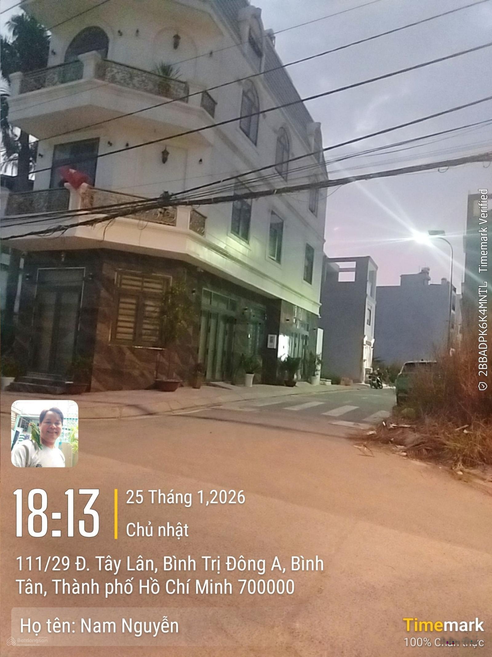 Bán đất đường tây lân, phường bình trị đông a, bình tân