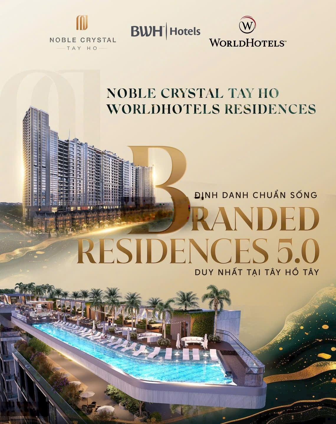 Quỹ căn duplex 3pn tầng cao view sông hồng - cv ciputra. giá tốt bán nhanh tại noble crystal tây hồ