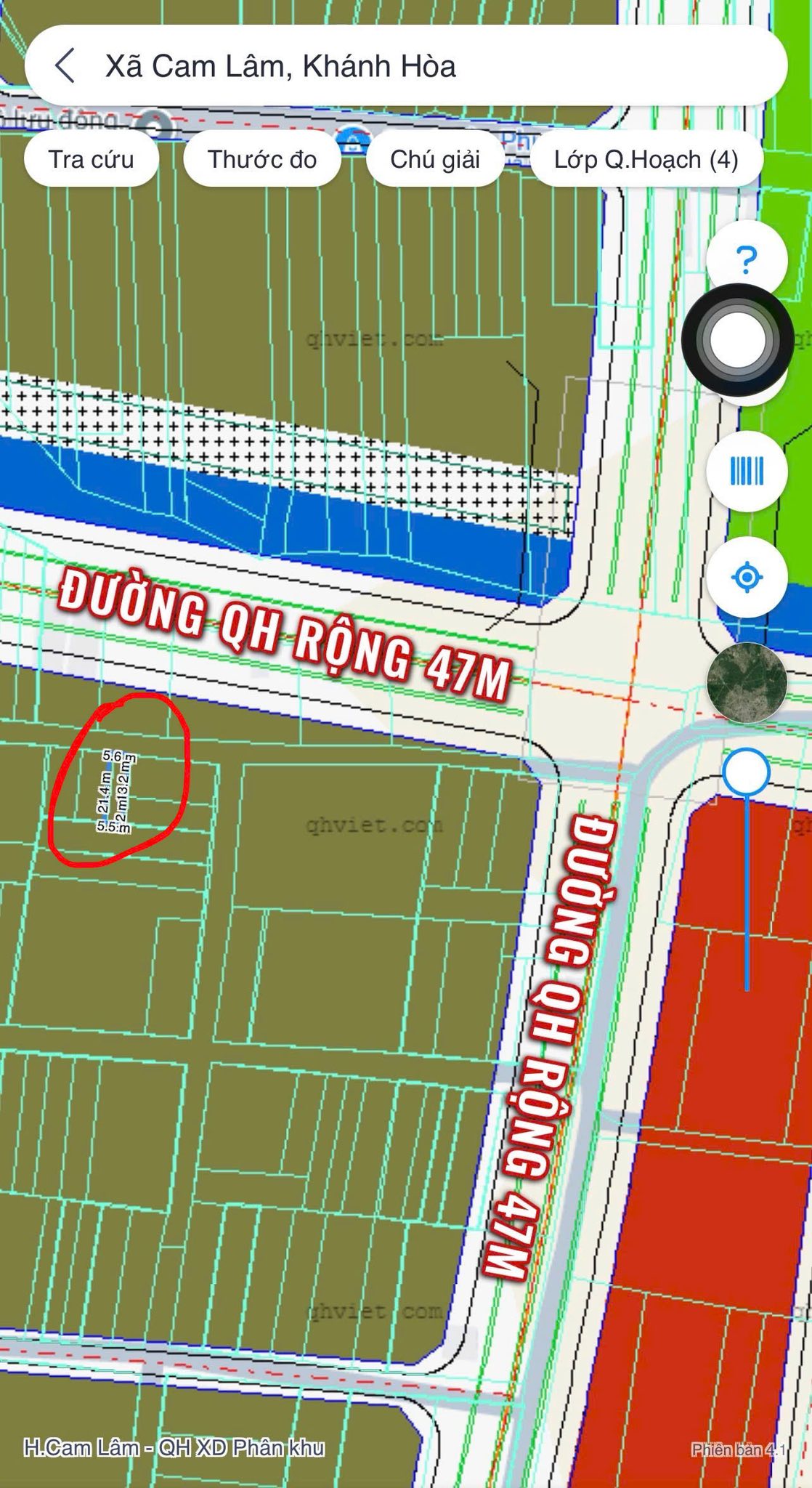 Bán đất Cam Hiệp Nam, Cam Lâm, đường bê tông 6m, diện tích 117,1m2, giá 1 tỷ