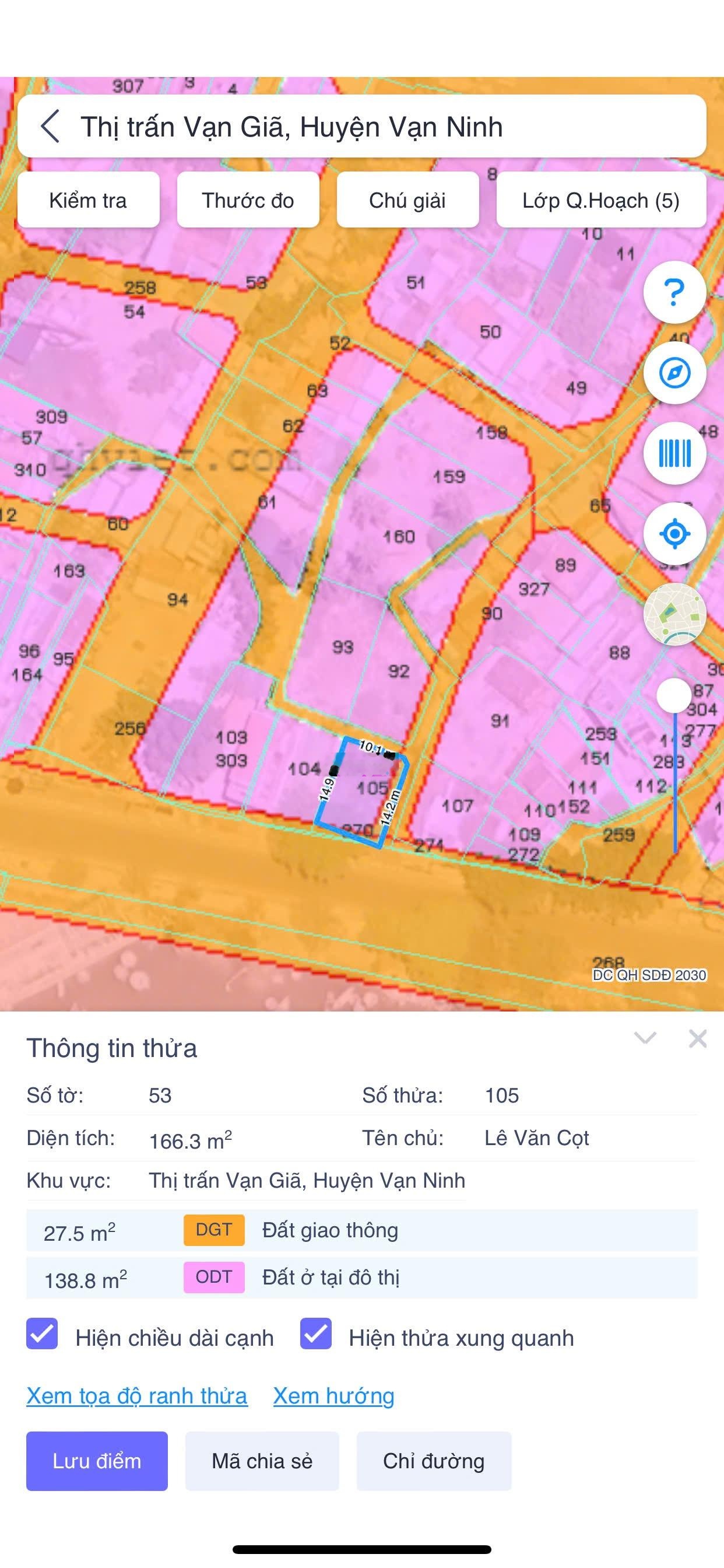 Bán lô góc 2 mặt tiền trung tâm Vạn Giã - Vạn Ninh - Khánh Hoà