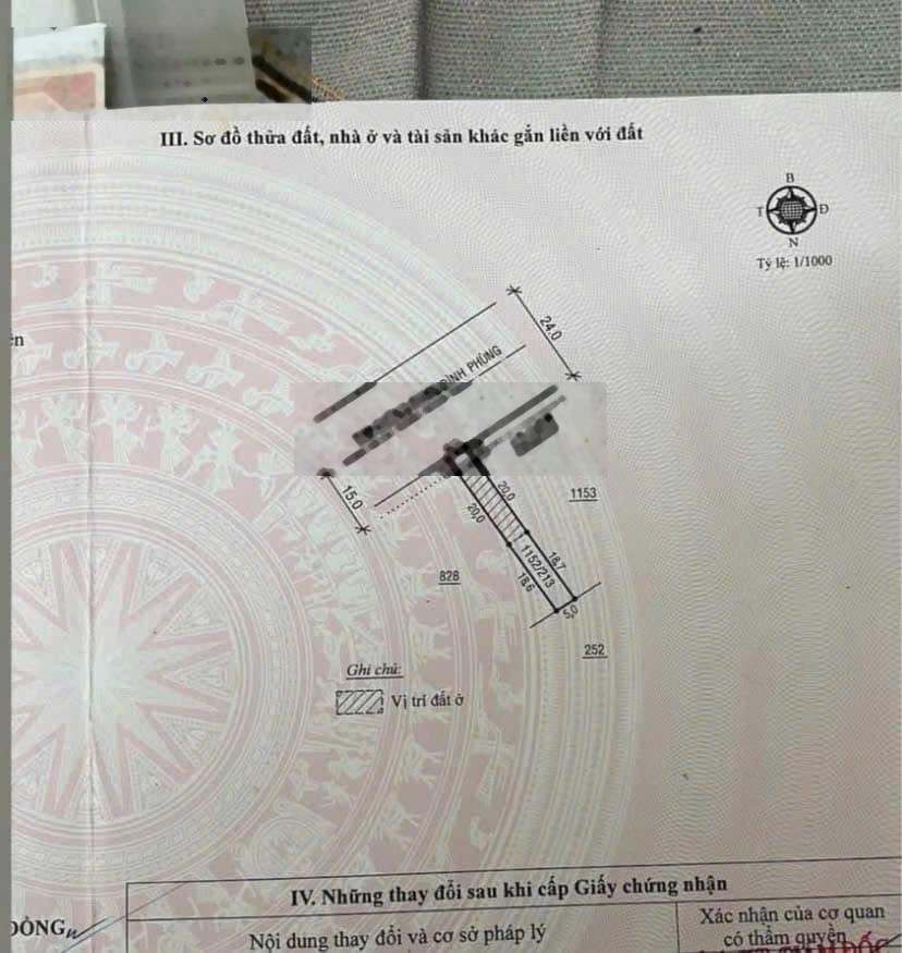 Bán đất thổ cư mặt tiền Phan Đình Phùng Bảo Lộc, 213m², giá 2 tỷ