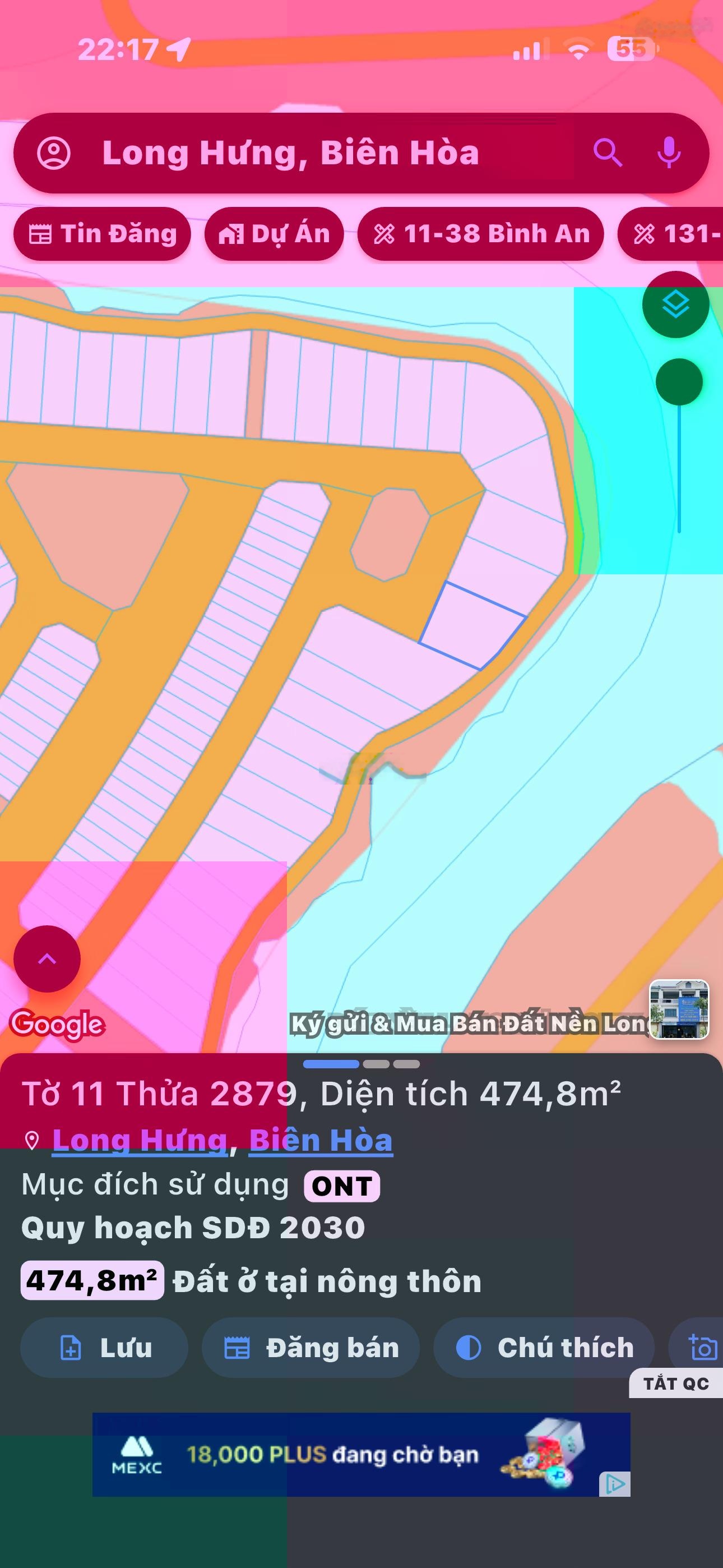 Cần bán gấp nền khu 2 khu đô thị Long Hưng City