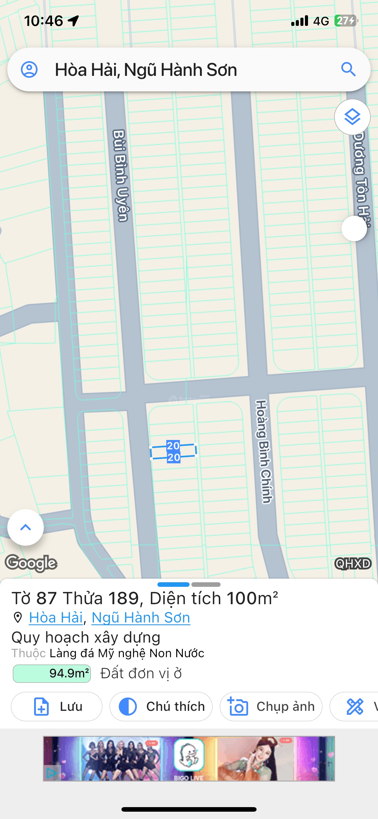 Lô đất Bùi Bỉnh Uyên sát góc ngã 4 cách Biển 300m- Chính chủ để khách thương lượng