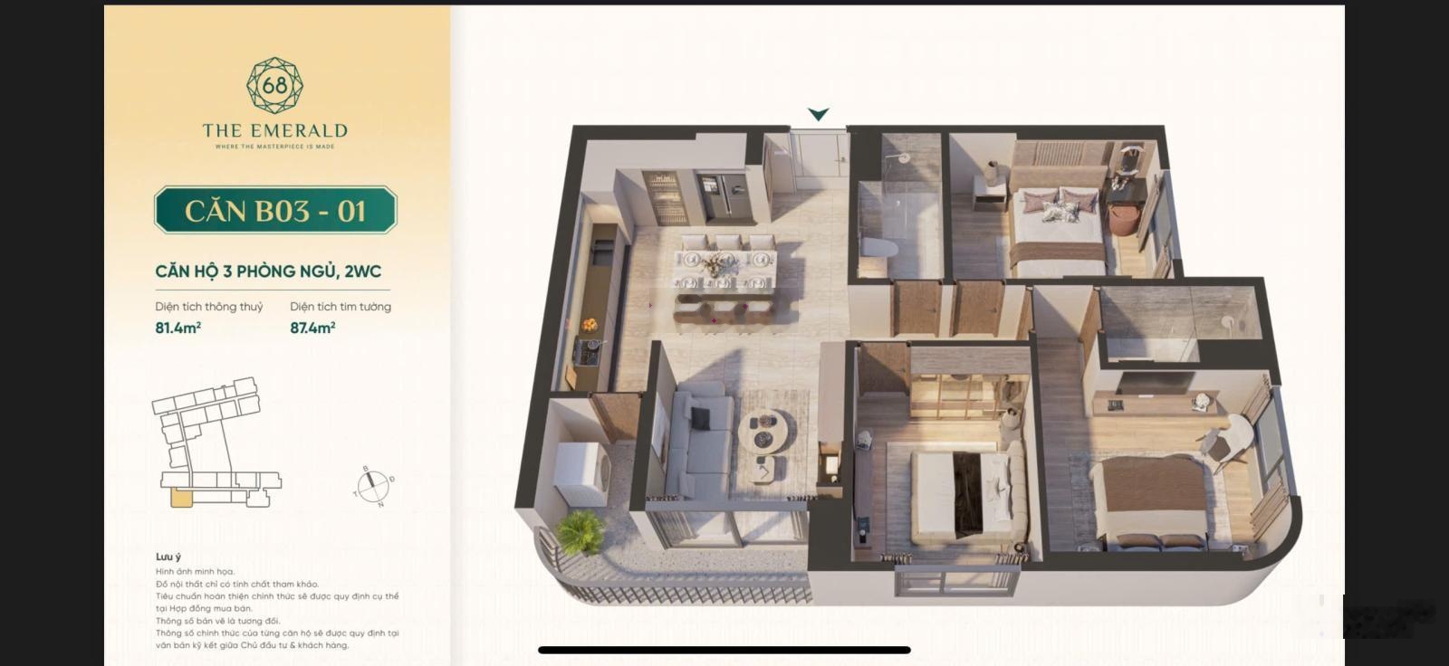 B03.01 Giỏ hàng CĐT - Chiết khấu 6% + thanh toán nhanh ck 15% hỗ trợ lãi sau nhận nhà 24 tháng -5%