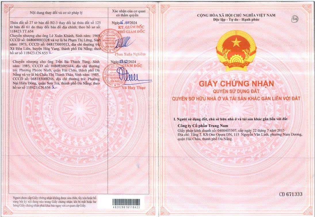 Suất hiếm! Golden Hills Khu A - 125m2. Giá tốt đón sóng khu Tây Bắc Đà Nẵng. Chỉ còn 1 lô duy nhất