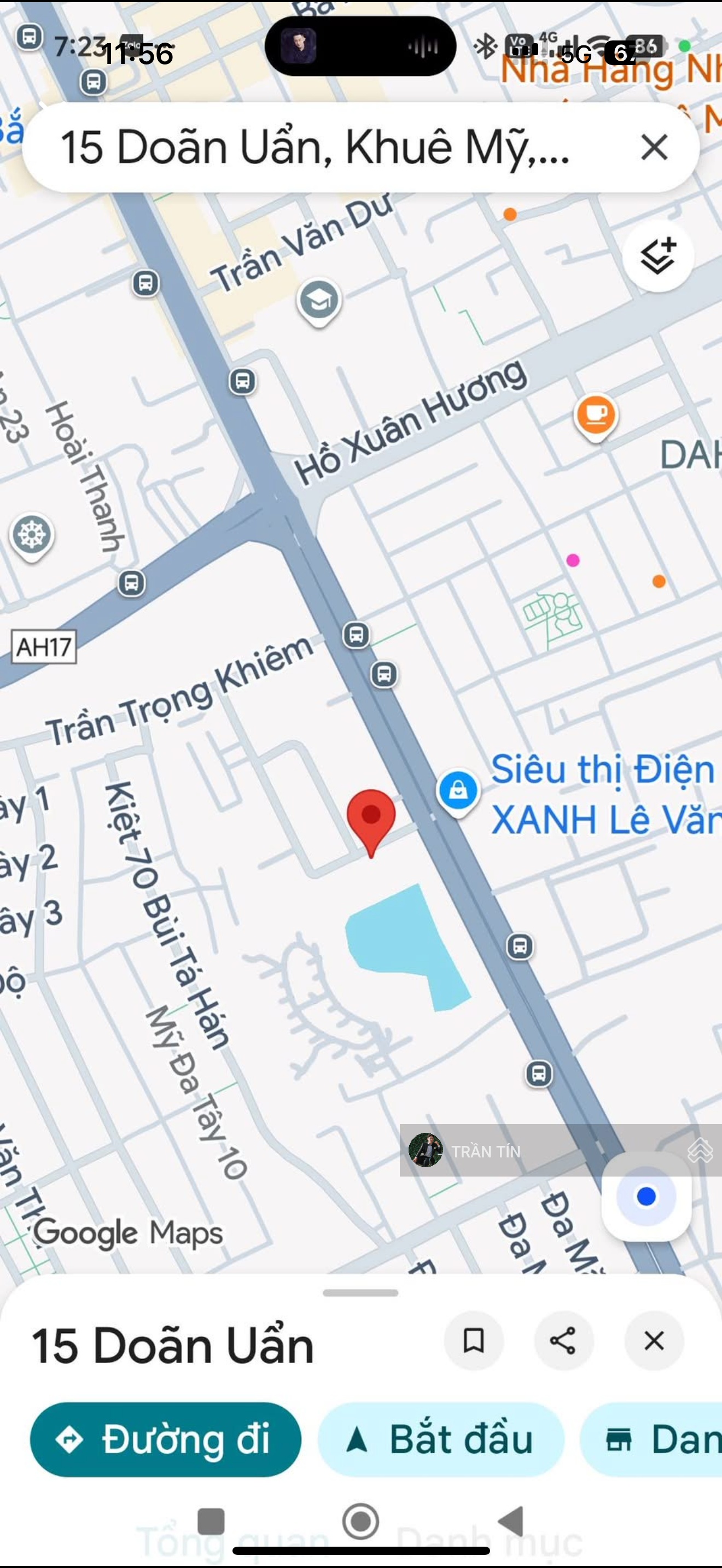 Lô đất mặt tiền đường Doãn Uẩn, ngay ký túc xá sinh viên, phù hợp xây căn hộ