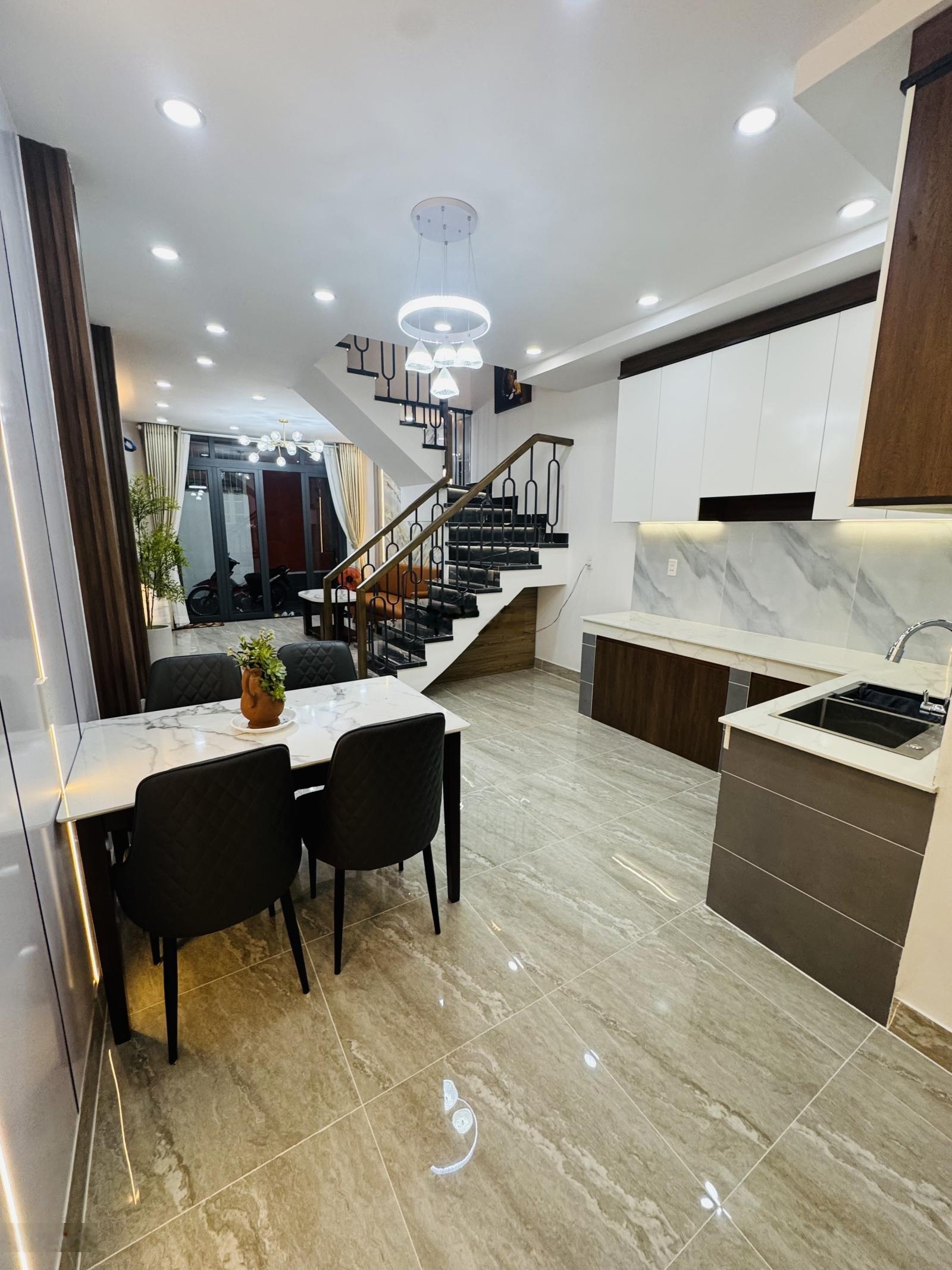 46m- chỉ 5.9 tỷ- nhà mới 3 lầu - hẻm xe hơi 4,5m - kinh dương vương, giáp hồng bàng, p12, quận 6