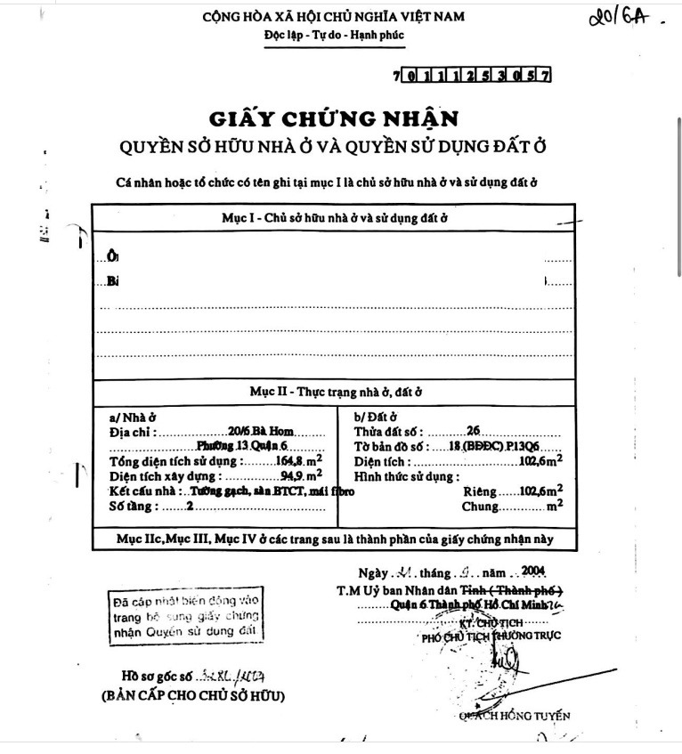 Bán nhà HXH đường Bà Hom, Quận 6, 388m2, 2 lầu, ngang 11m chỉ 48 tỷ