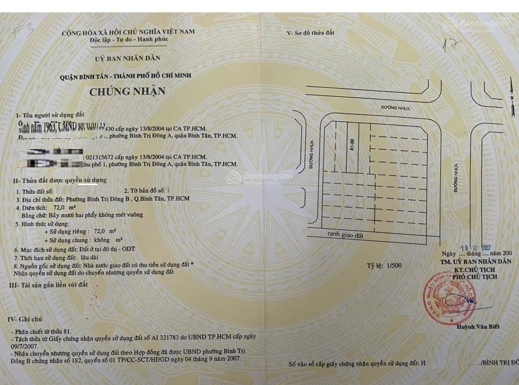 Bán nhà khu Tên Lửa, MT đường Số 21D, 4 x 18m, cấp 4, giá 8.5 tỷ (Tín Hưng)