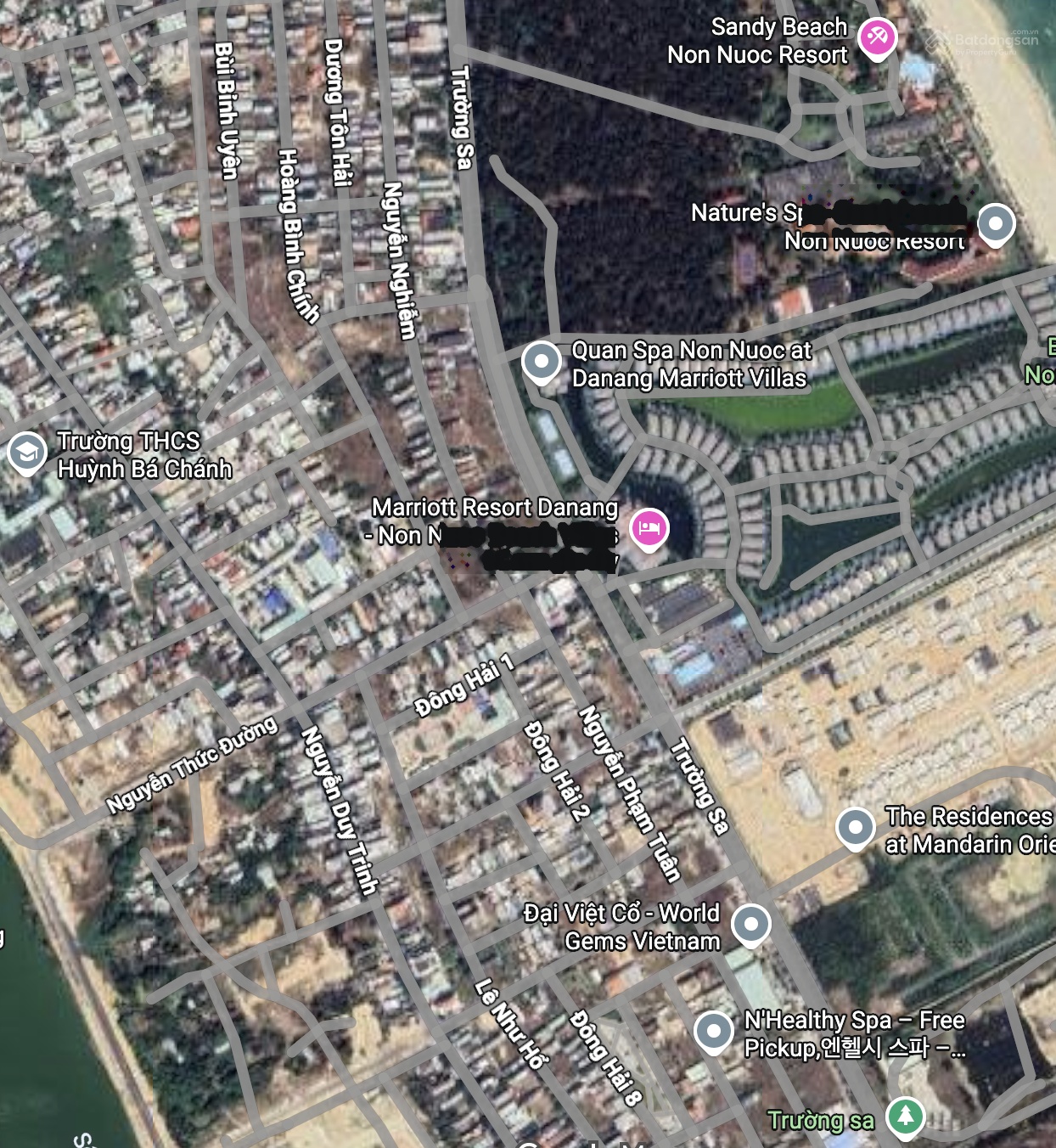 Bán 02 lô liền kề mặt tiền trường sa - đối diện marriott resort