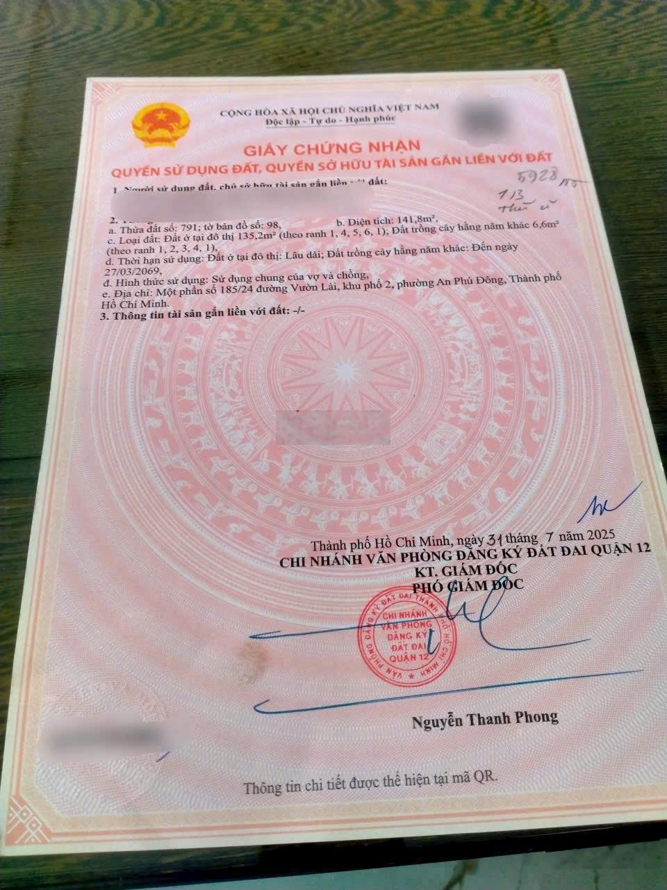 Lô đất đẹp xây chdv, chỉ 1 sẹc vườn lài ( 5m x 27m ) - giá 8.6 tỷ