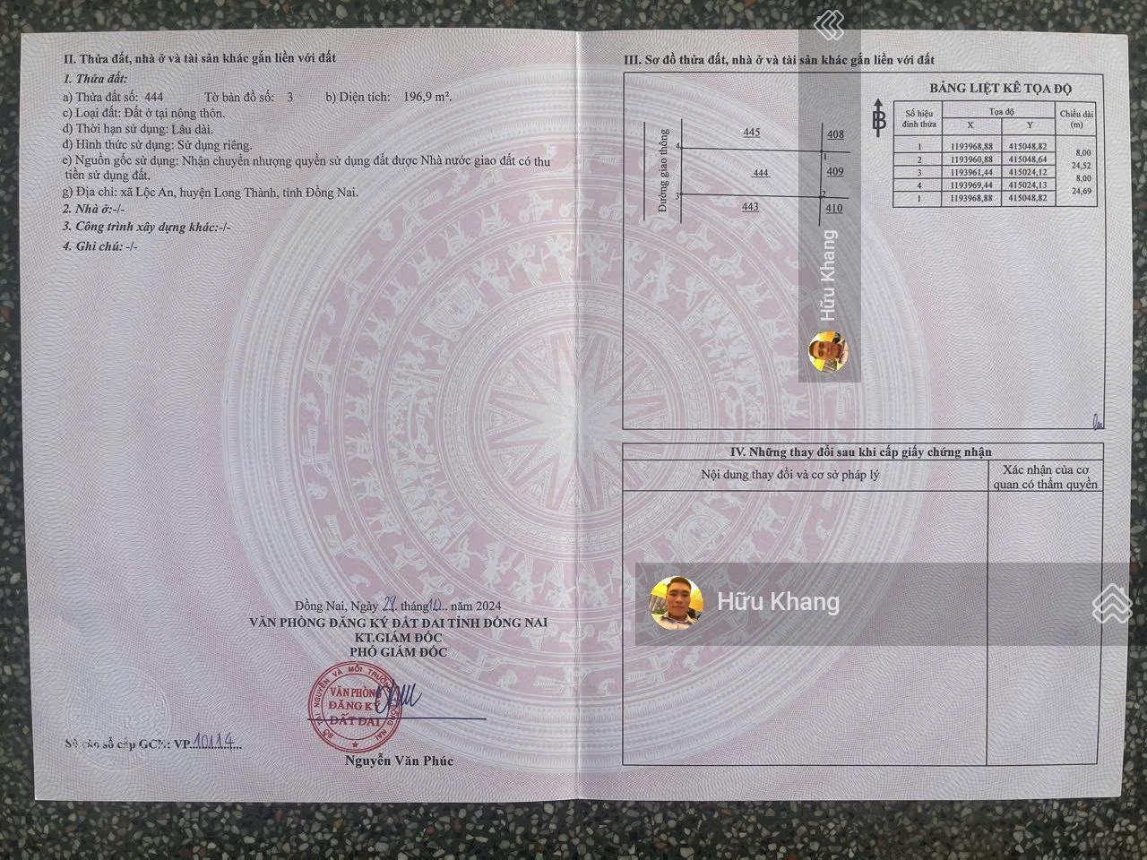 D2D Lộc An - Xã Long Thành - trục chính D1 kế chợ - ngay sát DT769 DT 196.9m2 ngang 8m giá cực ngộp