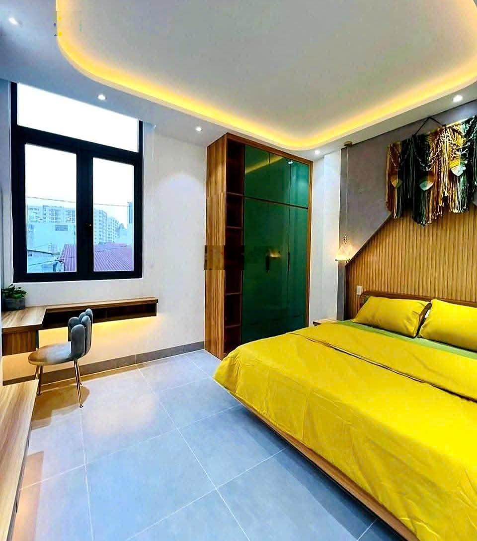 Bán nhà mới Lê Quang Sung, 64m2, 4 tầng BTCT, 5 phòng, có sân thượng,kế chợ Cây Gõ, hẻm 6m thông,