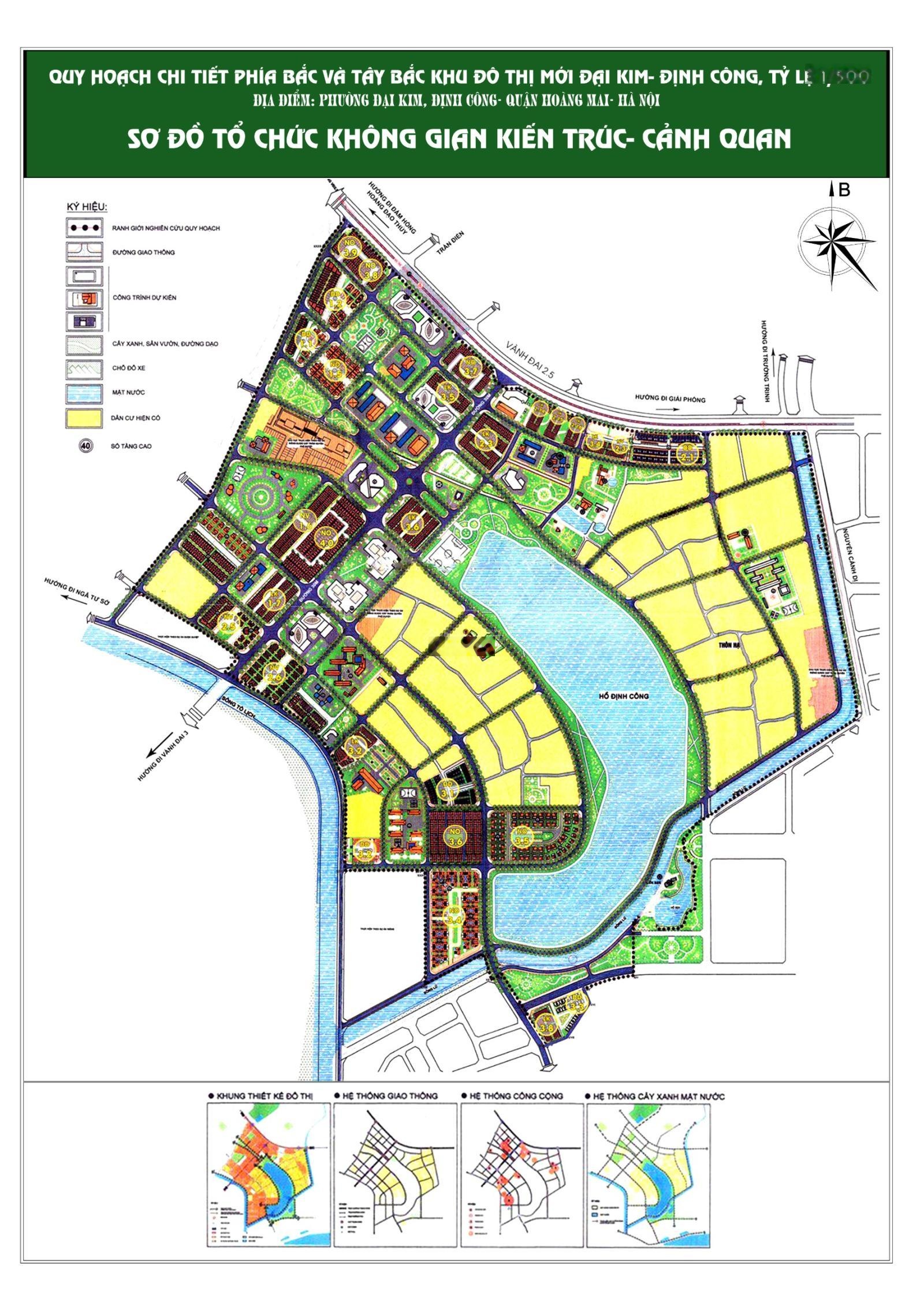 Nhượng suất vành đai 2.5 dự án KĐT Đại Kim Định Công mở rộng. 145tr/m2