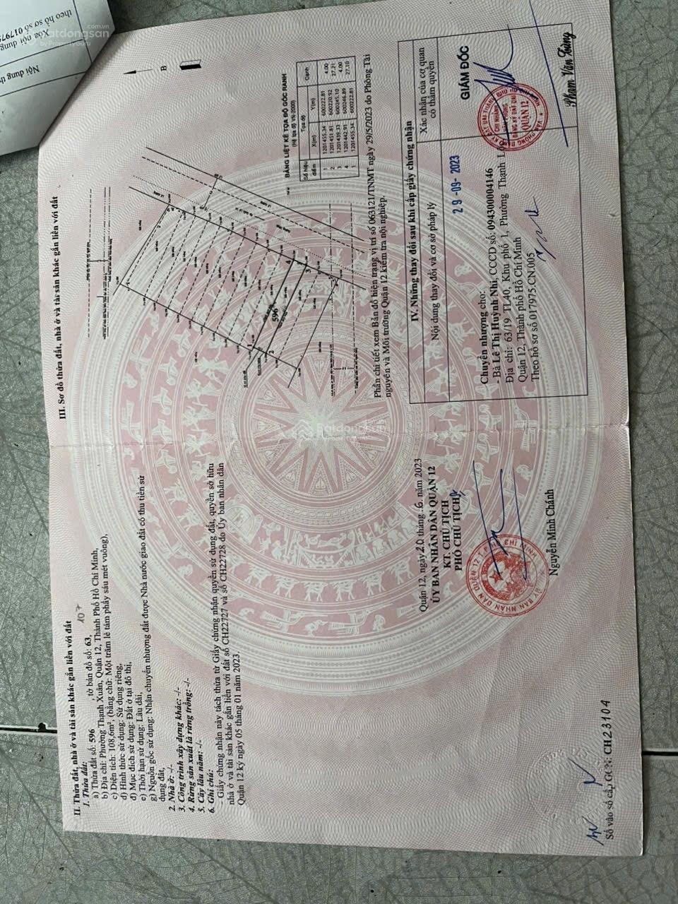 Lô đất đẹp dự án cầu 8 sao p thạnh xuân can ban