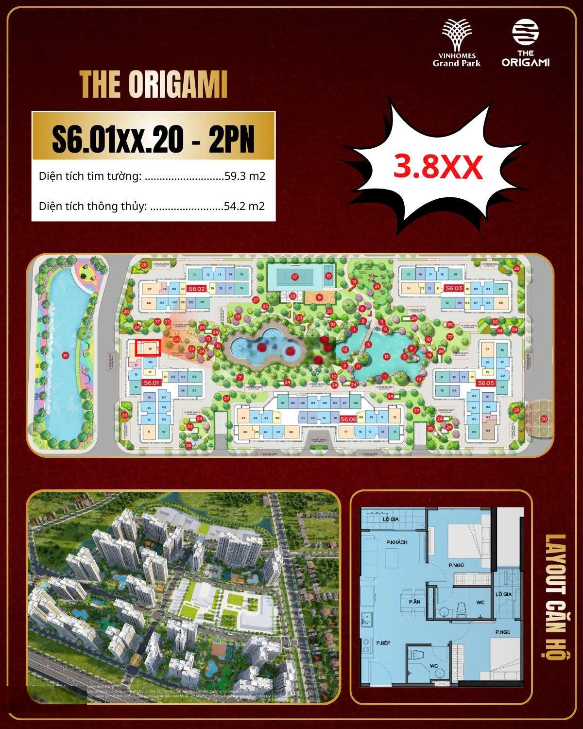 Giỏ hàng căn 2pn+ origami - vinhome grand park: mua đúng thứ mình cần, ai cần nghiên cứu sâu nào?