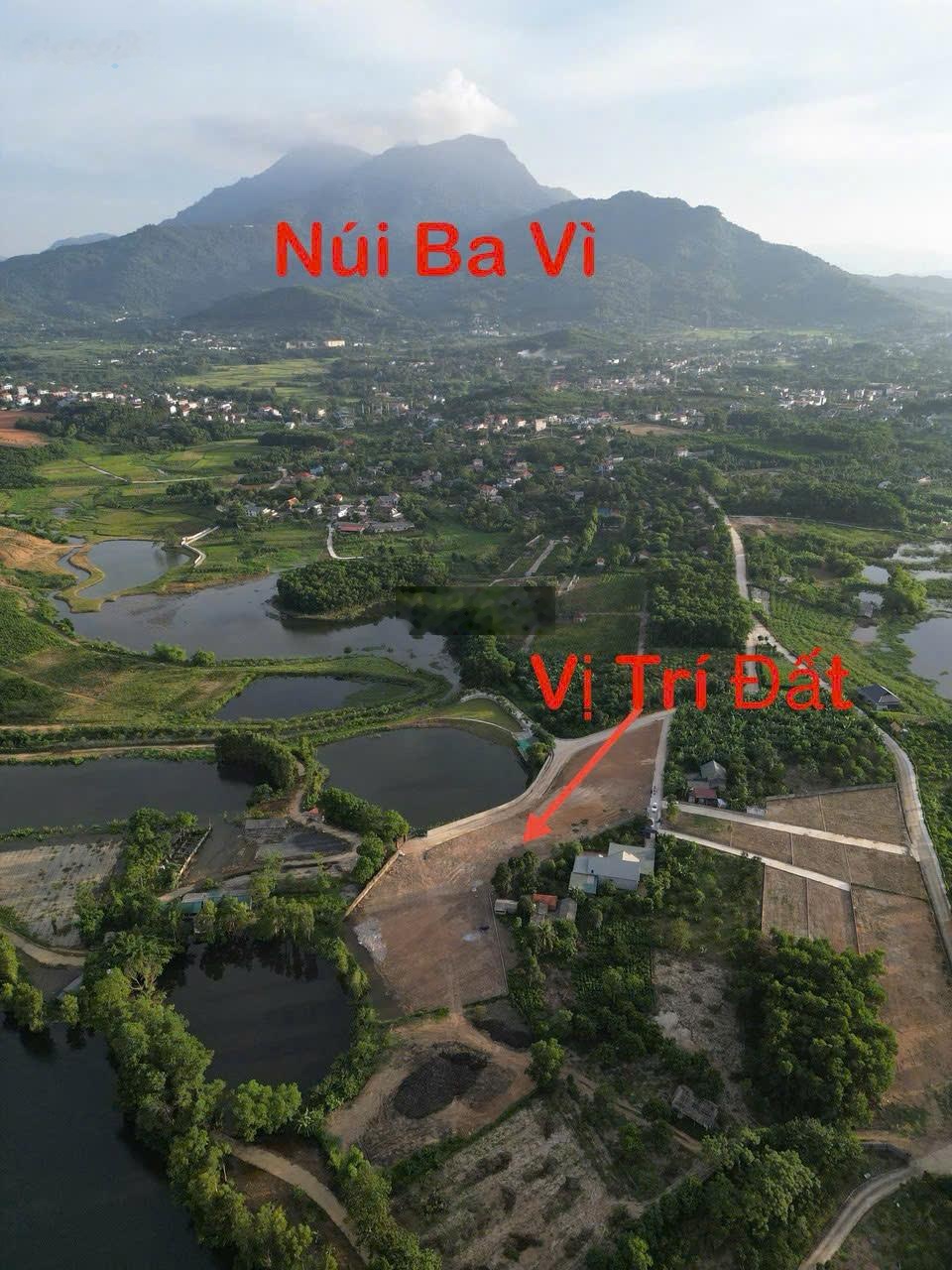 Đất bám hồ 372m2 siêu đẹp tài chính hơn 2 tỷ tại Ba Vì cách ĐT 87A chỉ 200m