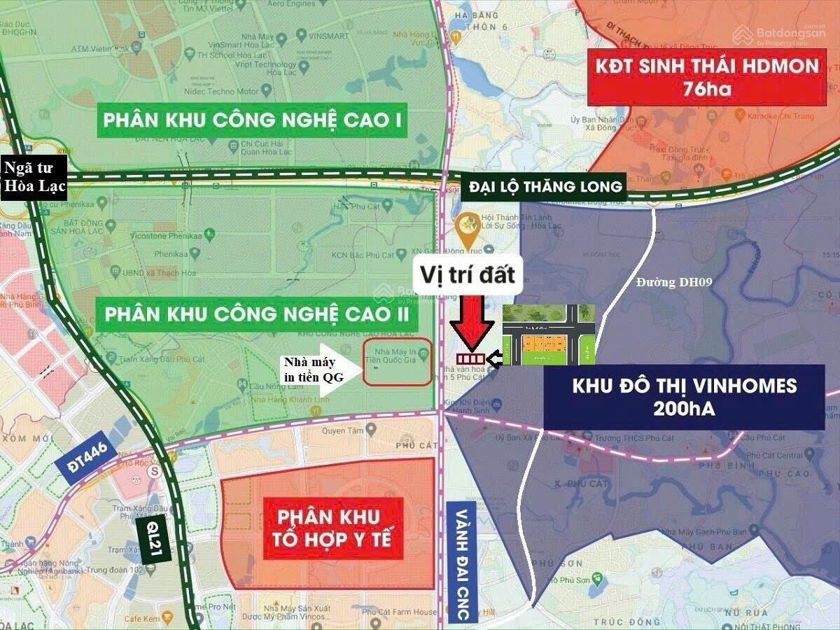 138m thôn 5 Phú Cát, chủ cần tiền bán 29tr/m2 bao sổ, xung quanh 35-36, AC lưu ý ạ