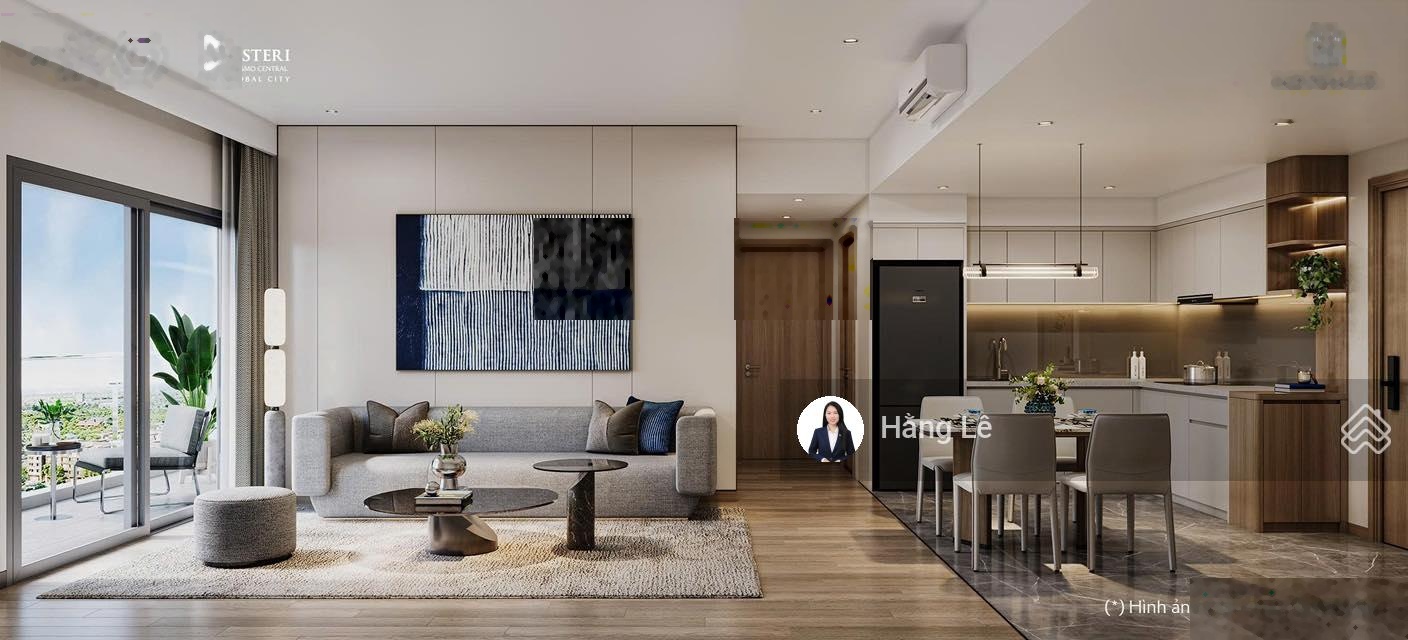 3PN Masteri Cosmo Central view nội khu mát mẻ