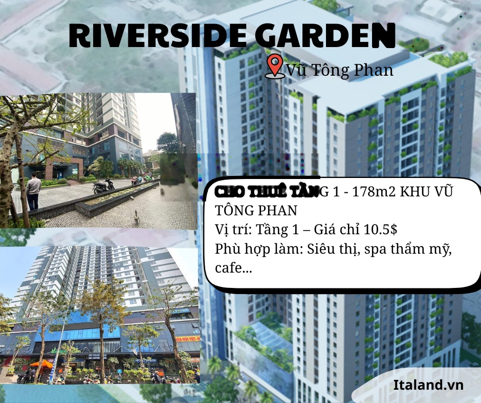 Siêu hot cho thuê tầng 1 khu vũ tông phan 178m²