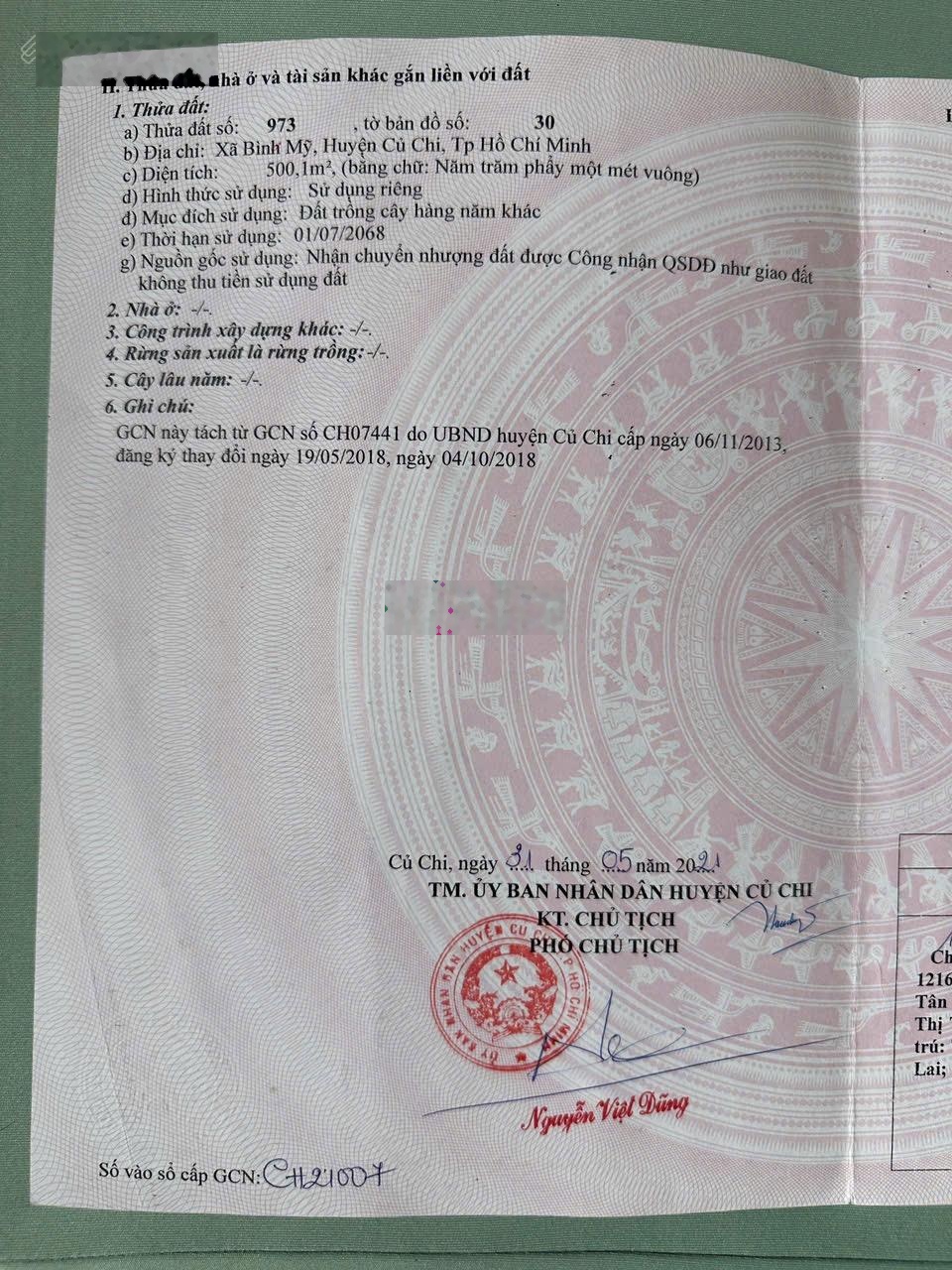 Bán đất sẵn khuôn viên nhà vườn, Bình Mỹ