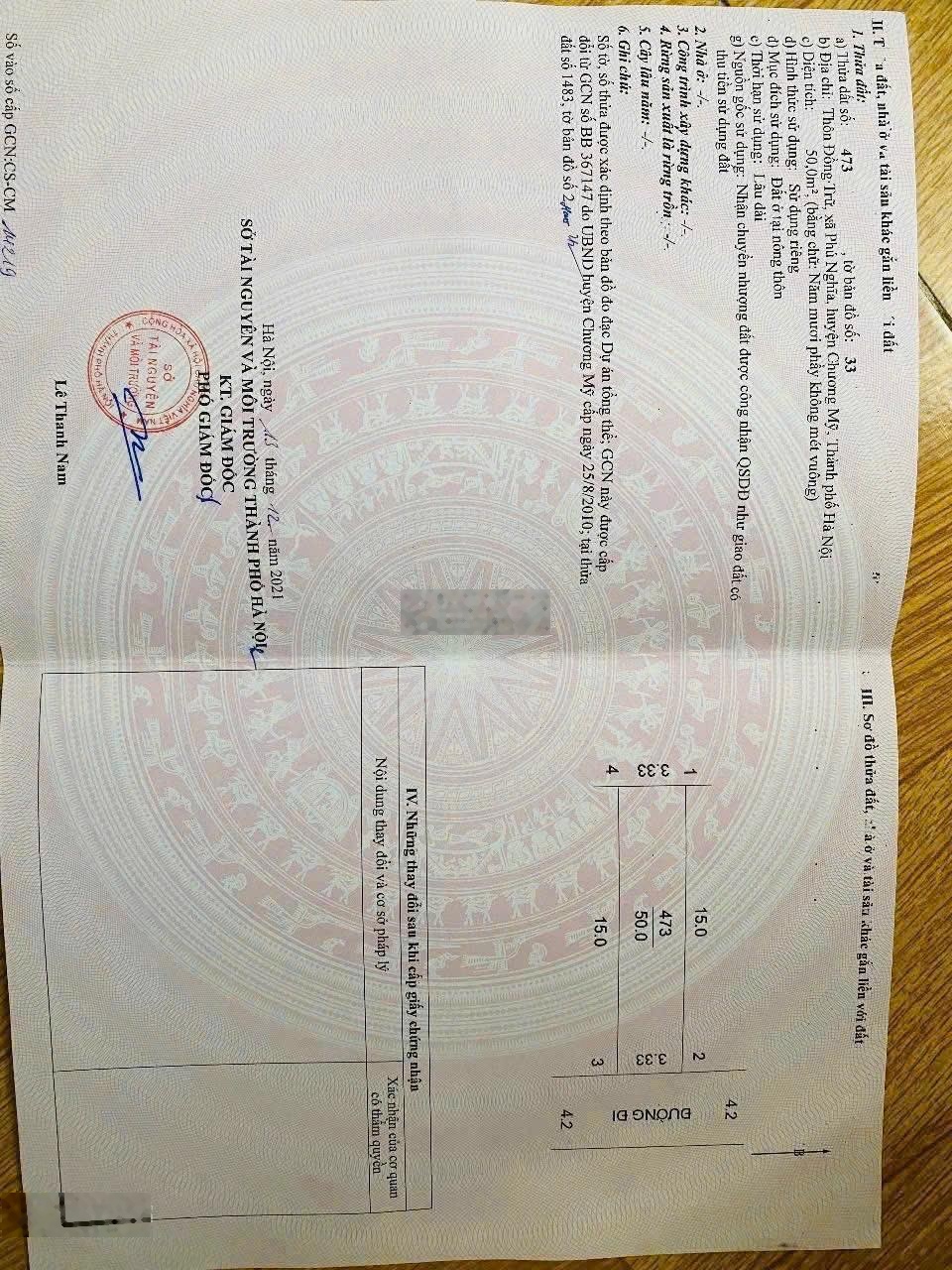 Bán 50m đất Phú Nghĩa, Chương Mỹ, HN