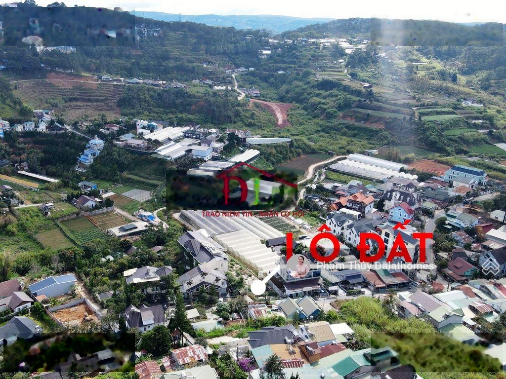 Đất thổ cư 2 mặt tiền đường An Bình Đà Lạt view đồi Robin