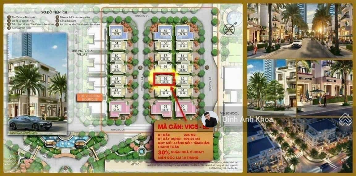 Siêu Vip | Biệt thự Giảm 50 Tỷ | Victory Ba Son Quận 1 | 225m² | Giá 200 Tỷ | Thuê 600 Tr