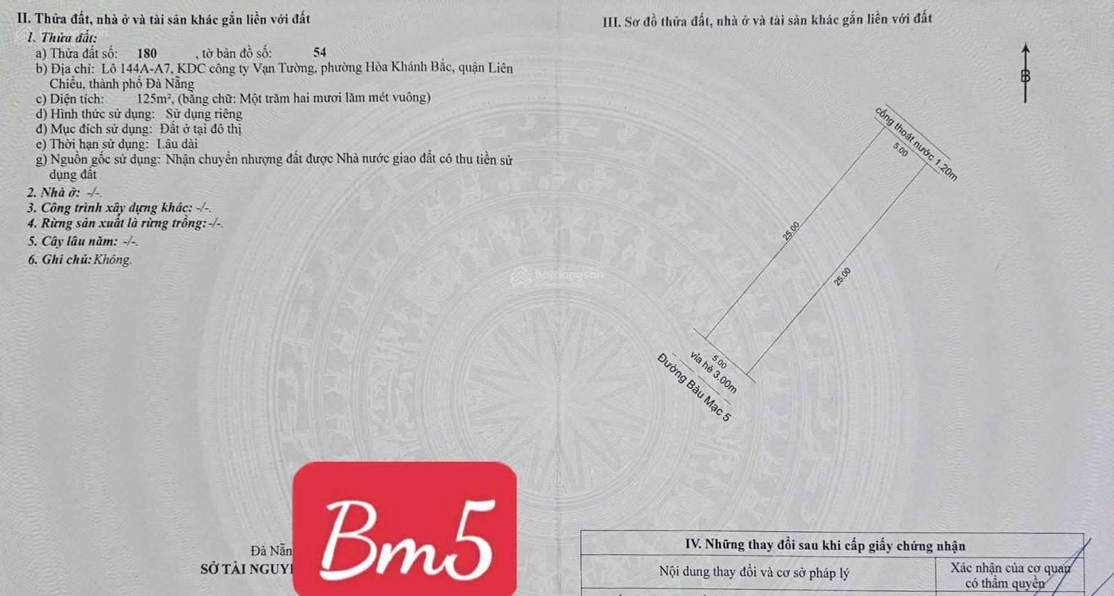 [ SIÊU HIẾM ] 250M Đất BÀU MẠC 5 _ Ngang 10m | Khu Vip Biển _ Liên Chiểu