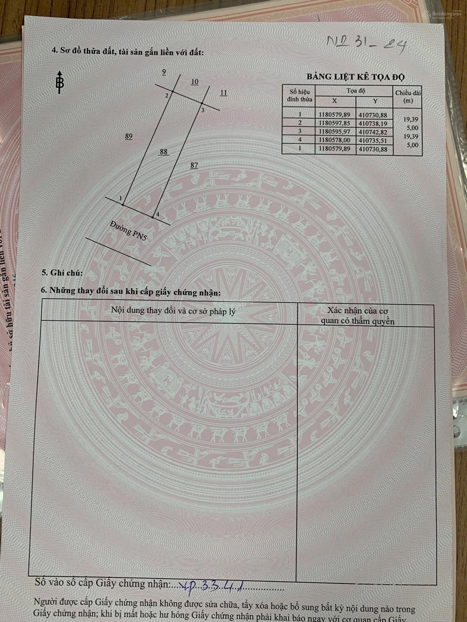Chính chủ cần bán nền XDHN vị trí ngay khu dân cư cực đẹp, giá chỉ 1 tỷ 880tr