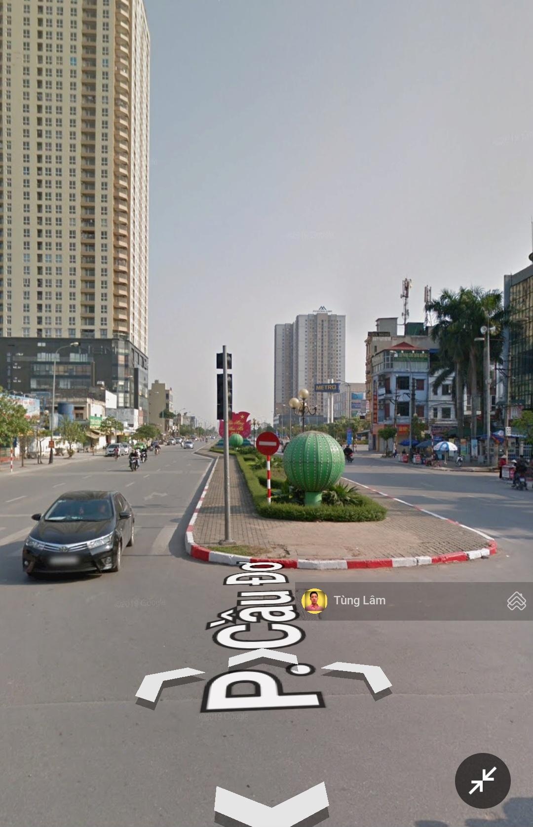 Mặt tiền 300m - 2 mặt phố lớn Quang Trung - Cầu Đơ, thu nhập 36 tỷ/năm, đất vuông tờ A4 (góc)