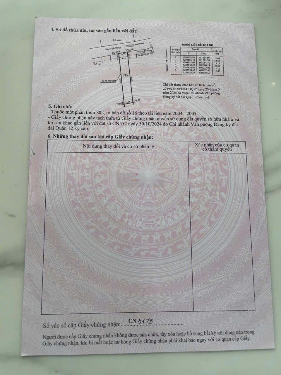 Bán 2 Nền Liền Kề. DT: 4.11 x 24.5m2, SHR. Giá: 3.3 tỷ